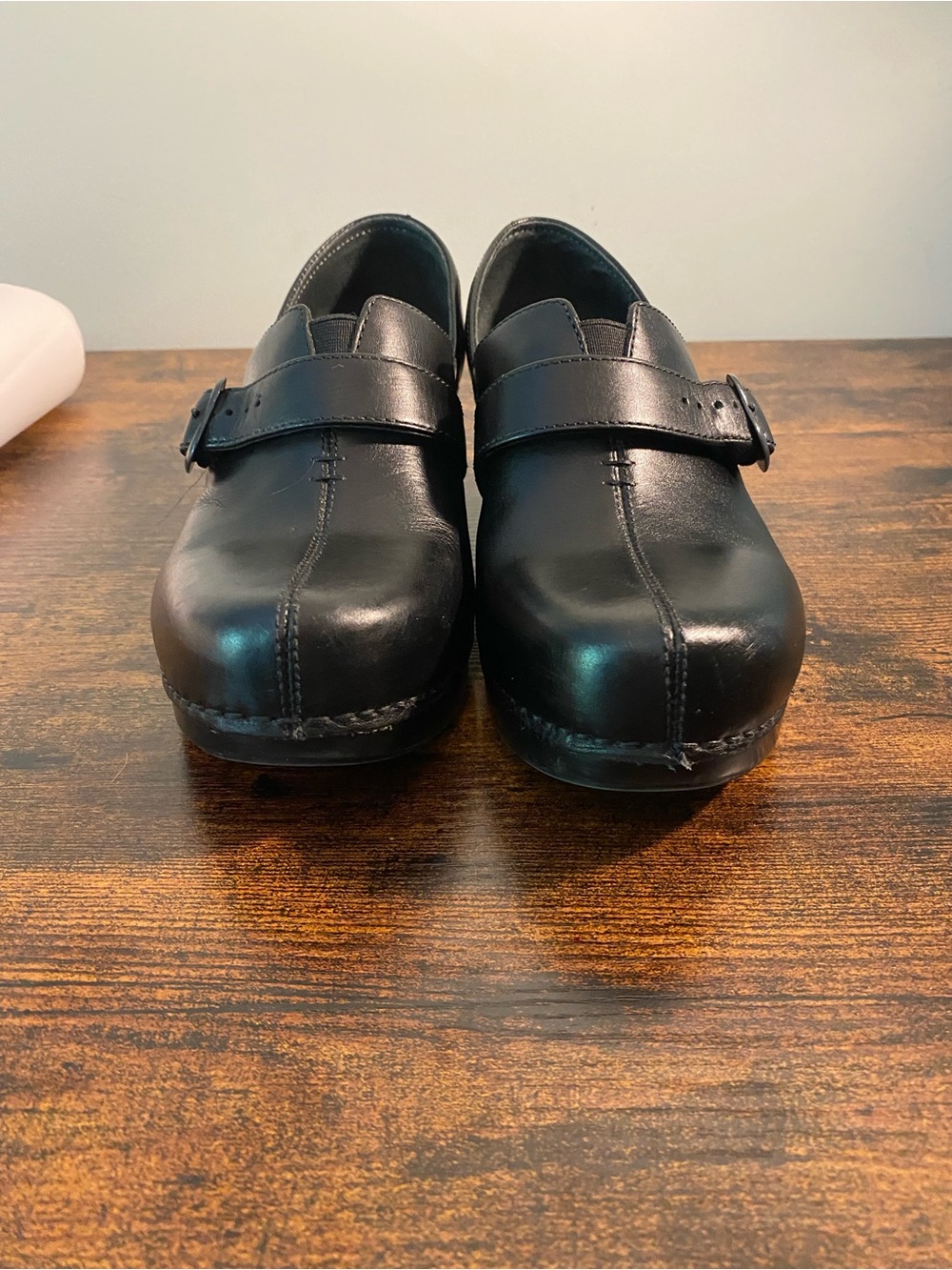 Dansko Black Slip-On Casual Leather Shoes - Picture 3 of 9